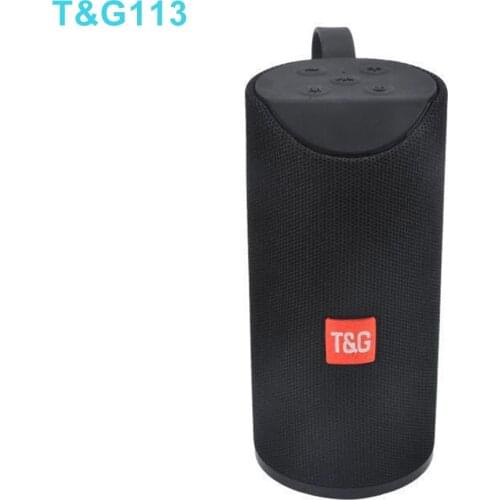 T&G Bluetooth Speaker Portable Outdoor Boombox Wireless Mini Column 3D 10W Stereo Bass subwoofer Music Support FM radio TF Card