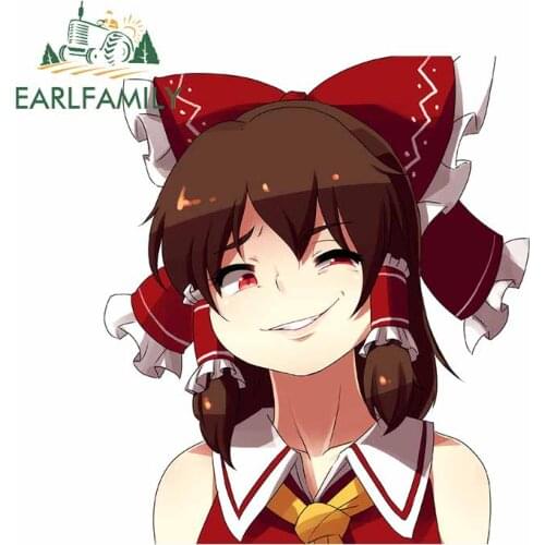 EARLFAMILY 13cm x 11.4cm For Anime Car Stickers Fashion Graphics Decal Waterproof Occlusion Scratch Windows Decoration