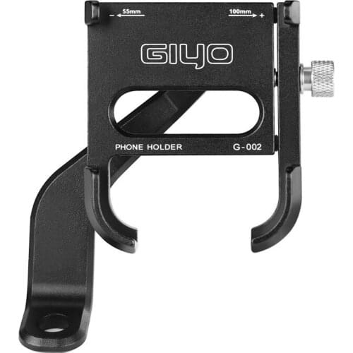 GIYO G-001 Aluminum Alloy Adjustable Phone Holder Mountain Bike Mount Motorcycle Cellphone Handlebar Stand