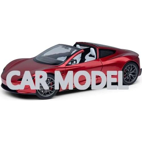 1:18 Alloy Toy Vehicles Tesla Roadster 2 Car Model Of Childrens Toy Car Original Authorized Authentic Kids Toys
