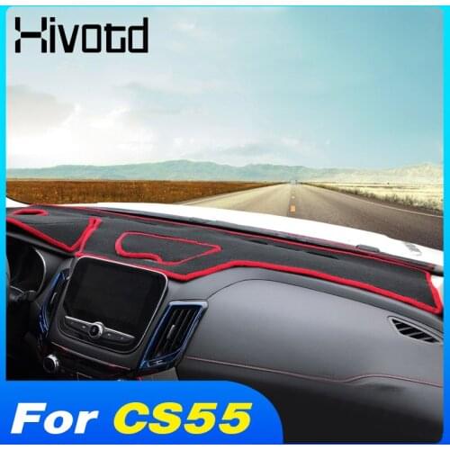 Hivotd Dashboard Mat Anti-Slip Pad Sun Shade Parts Anti-UV Interior Protection Accessories For Changan CS55 2017 2018 2019 2020