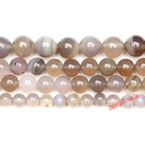 Factory price Natural Stone Persian Agat Round Semi-Precious Beads 16" Strand 6 8 10 MM Pick Size For Jewelry Making