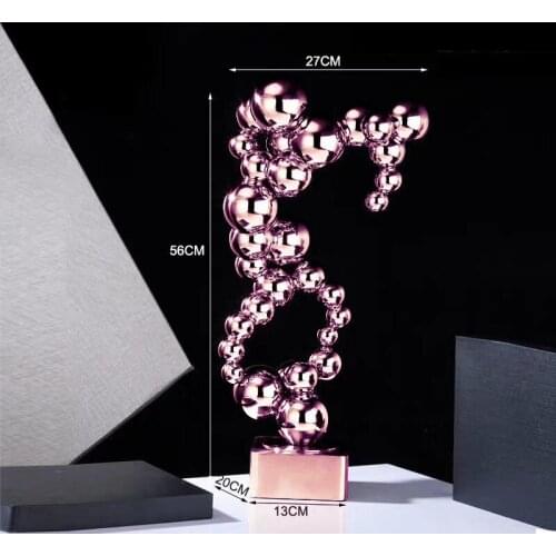 Stainless steel furniture living room, porch, cabinet decoration, office decoration, creative lucky draw gifts