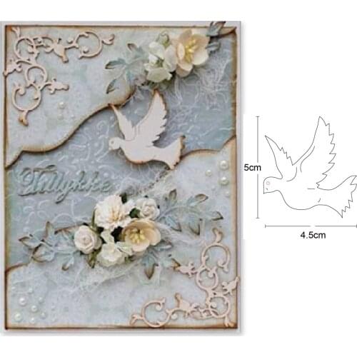 Metal cutting dies pigeon 50*45mm cut die mold decoration Scrapbook paper craft knife mould blade punch stencils dies