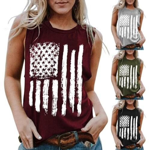 Fashion Women Tops Summer Loose Casual O-Neck Sleeveless Vest Camis Female Print Casual Blouse Sleeveless Tank Tops 2021