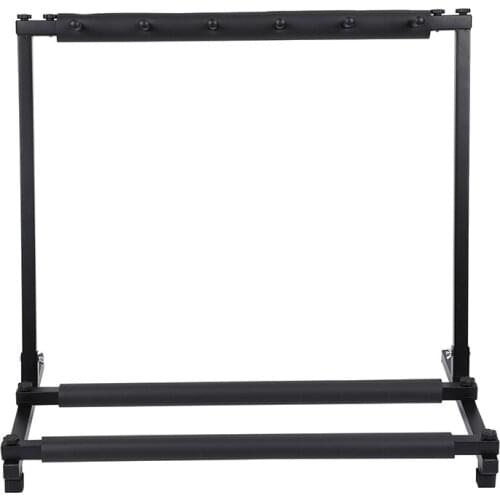 New 5 Way Multi Folding Guitar Rack Stand By Chord For Electric Bass Acoustic