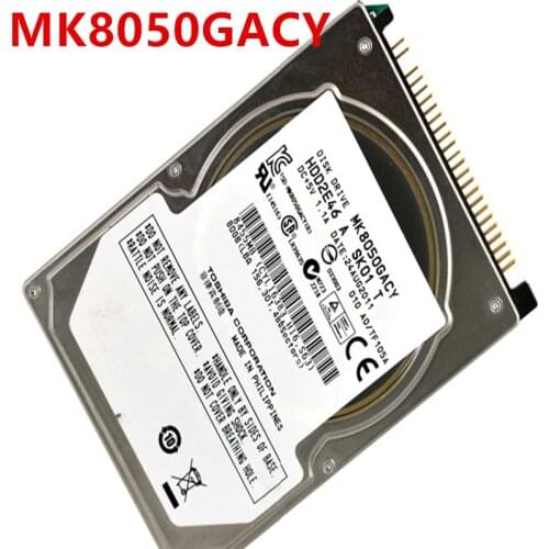Almost New Original HDD For Toshiba 80GB IDE 8MB 4200RPM For Internal HDD For Notebook HDD For MK8050GACY