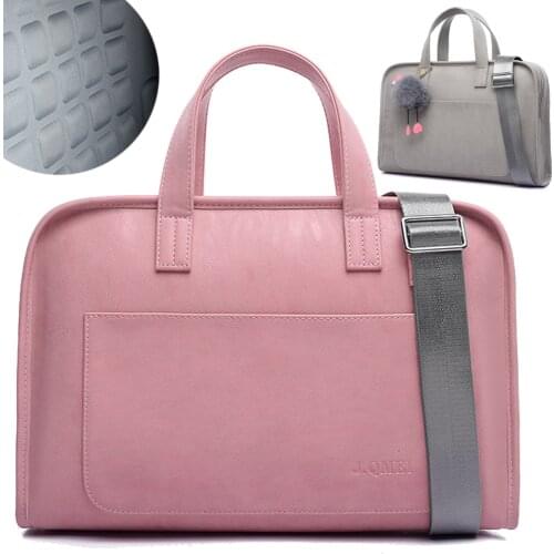 13 13.3 14 15 15.4 15.6 Inch PU Shockproof Desinger Ladies Laptop Notebook Bags Case Briefcase Handbags Messenger for Women