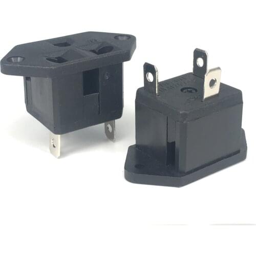 America Switzerland Brazil 250v 10a us AC PDU UPS screw power desktop outlet Embedded electrical Panel Receptacle AC socket