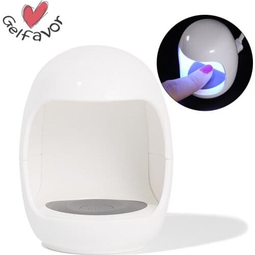 Nail Dryer MINI 3W USB UV LED Lamp Nail Art Manicure Tools Pink Egg Shape Design Fast Drying Curing Light for Gel Polish