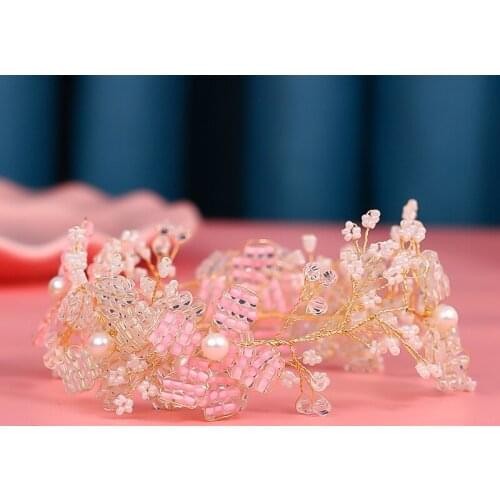 Wedding Headband Decor with Pearl and Beads Handmade Fashion Elegant Beautiful Accessory for Bride and Bridesmaids d88 d88