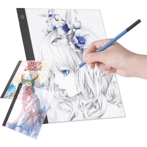 LED Drawing Board For A3 A4 Paper 47*34.5*0.5CM Adjustable Brightness Drawing Tablets Smart Touch Switch USB Charge board HWC