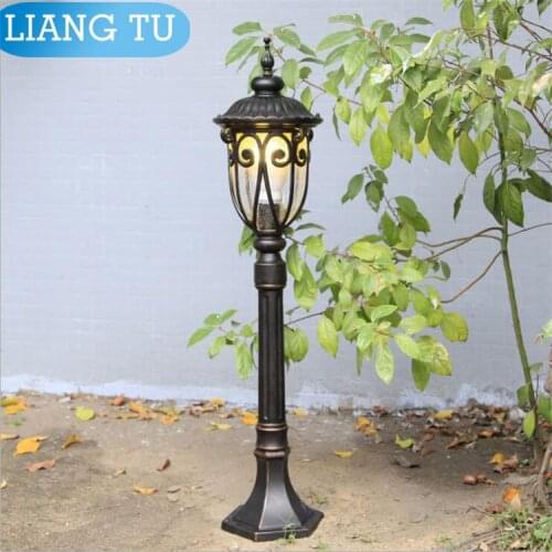 Street lamp pole landscape light pole Europe garden outdoor lighting poles bronze classical outdoor pole lamp