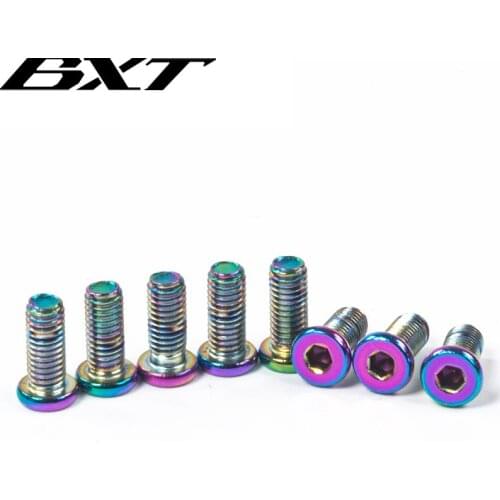 Bicycle Water Bottle Cages Aluminum Alloy Plating Colour Screw MTB Road Bike for Bicycle Bottle Cages Install Screw Accessory