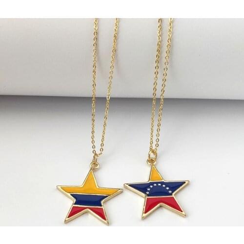 1Pcs New arrival Metal Copper Star Enamel CZ Micro Pave Necklace, Enamel Charm Pendant Women Fashion Jewelry NK472