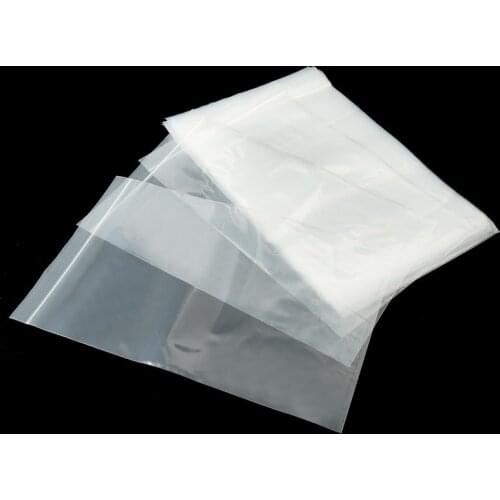 100pcs/lot Resealable Zip Lock Bags Self Seal Clear Plastic Poly Bag Food Storage Package Reclosable Fresh Bag