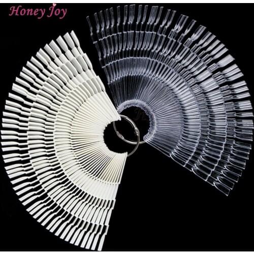 150 tips/pack Nail Polish palette color chart False Nail Art Tips Stick Polish Display Practice Fan Gel Design Board Nail Tools