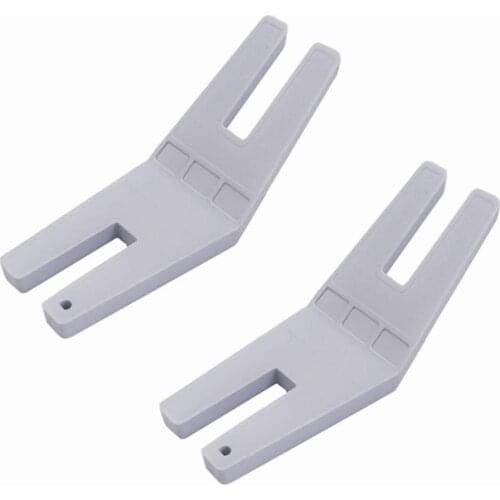 2PCS Sewing Tool Clearance Plate Button Reed Presser Foot Hump Jumper for Sewing Machines Accessories