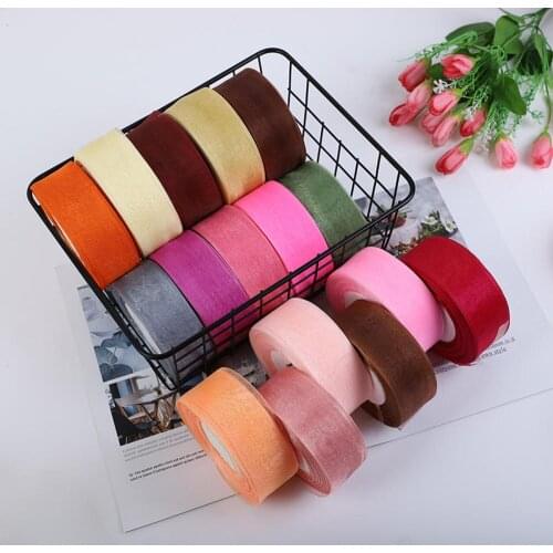 40mm(45meters/roll) Organza Ribbon Yard Garden Decor Ribbon Making Bouquet Gift Packaging Diy Crafts Supplies Sewing Accessories