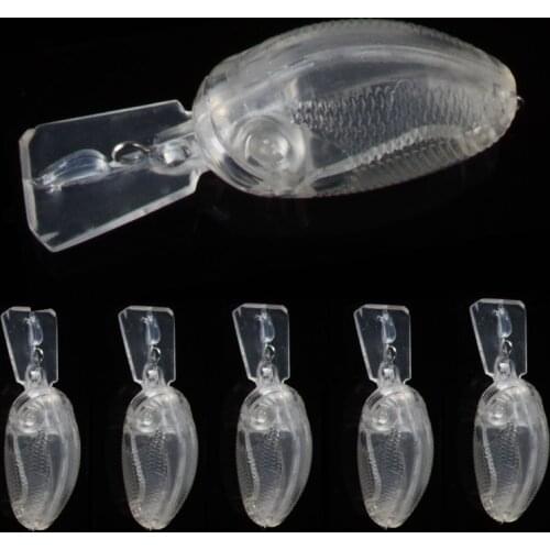 6CM/5.9G 20pcs Unpainted Lure Fishing Bait Blank Transparent Crankbait Vib Minnow Wobbler Hard Bait Fishing Tackle