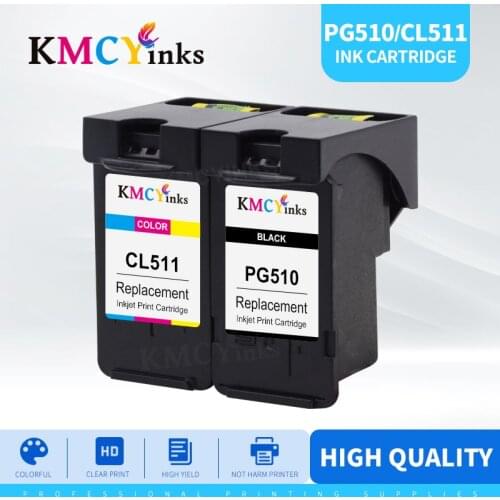 KMCYinks PG510XL CL511XL PG510 Ink Cartridge for Canon MP240 MP250 MP260 MP280 MP480 MP490 IP2700 MP499 printer PG 510 CL 511