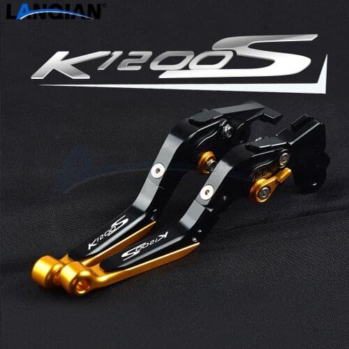 For BMW K1200S Motorcycle Adjustable Extendable Foldable Brake Clutch Levers K 1200 S K1200 S 2004 2005 2006 2007 2008 Parts