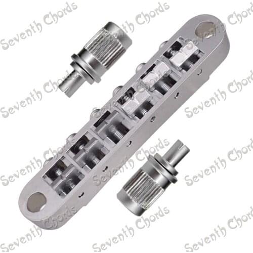 Sandy Silver LP Electric Guitar 6 String Saddle Tune-O-Matic Bridge - Guitar parts