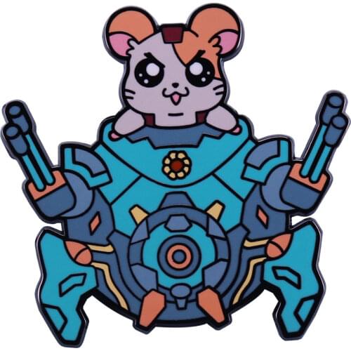 Overwatch Dva Rabbit Bunny Lapel Pin Pink Diva Bunny Hard Enamel Pin and Brooch Jewelry