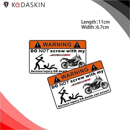 KODASKIN Motorcycle Cheap 2D Creative Warning Sticker Decal for HONDA NC750X