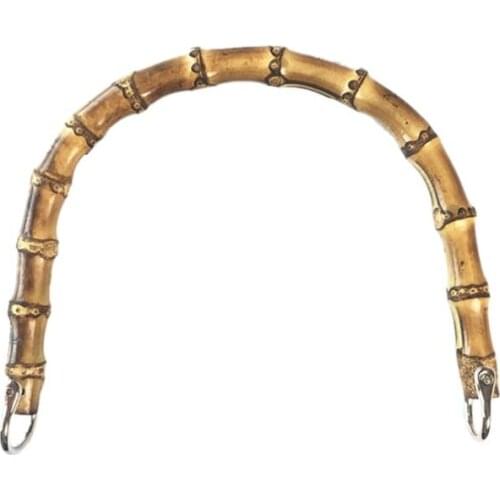 M17D Bamboo Bag Handle Replacement for DIY Purse Making Handbag Shopping Tote