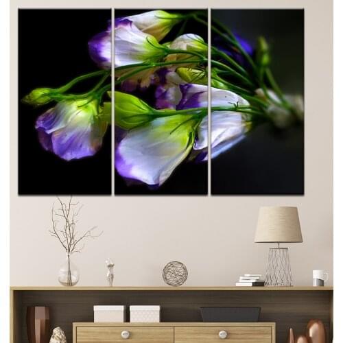 Painting Wall Art Modular HD Printed Framework Modern Canvas 3 Panel Flowers For Living Room Pictures Home Decoration Poster