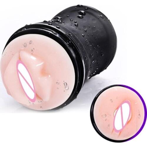 Man Dual Head Dual Hole Sucking Vagina and Oral Aircraft Cup Penis Massage Orgasm Passion Cup Male Masturbator Adult Sex Toys O1