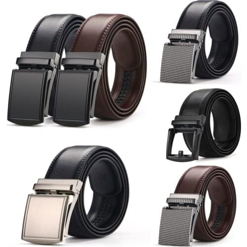 New Famous Brand Belt Mens Top Quality Genuine Belts for Men,Strap Male Metal Luxury Automatic genuine leather belt 3.5cm