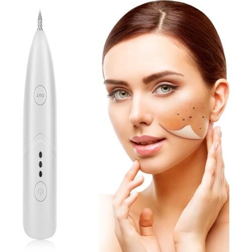 Plasma Pen Freckle Remove Pen Wart Mole Tattoo Remover Machine Skin Tag Removal Black Point Dots Vacuum Spot Cleaner Skin Care