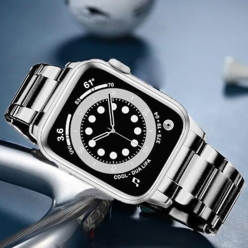 Business bands for apple watch series 6 5 4 se strap for iwatch band 3 bracelet 44mm 40mm 42mm 38mm Stainless Steel watchband