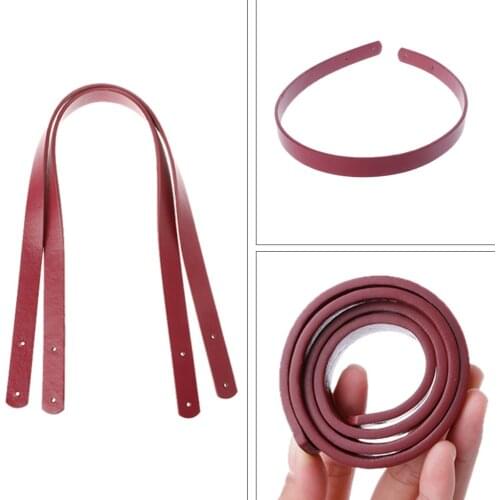 2PCS Faux Leather Shoulder Bag Strap Detachable Belts Handles Replacement for Handbags Strap Band Rivet DIY Accessories KZ0007