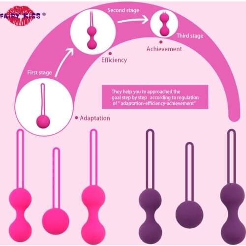 Silicone Vibrator Kegel Balls Smart Ben Wa Balls Vagina Tighten Exerciser Trainer Sex Toy For Women Chinese Vaginal Geisha Ball