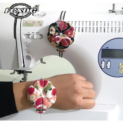 Convenient Wrist Sewing Pin Cushion Beautiful Needle Cushion DIY Sewing Supplies Pin Holder Sewing Accessories Needle Pillow
