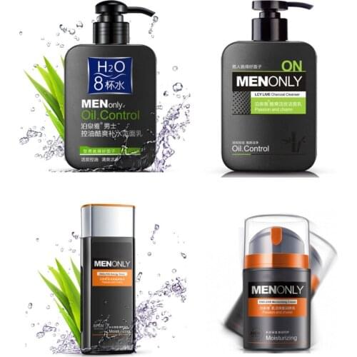 Men Skin Care Series Deep Cleansing Facial Cleanser/Body lotion Face Acne Treatment Oil Control Moisturizing Whitening