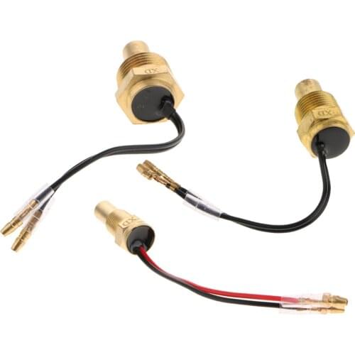 Universal Water Temperature Gauge Sensor with Dual Wries 10+17+21mm
