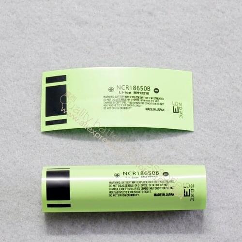 100pcs/lot 18650 lithium battery package casing heat shrinkable casing battery cover battery skin PVC thermal film 3400MAH