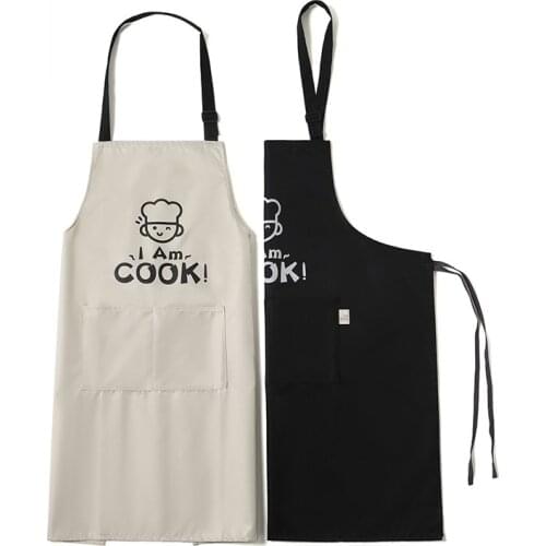 Adult cooking apron oil-proof gowns home sleeveless kitchen work clothes hanging neck waist aprons apron kitchen Coffee apron