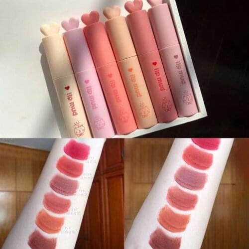 Matte Liquid Lip Gloss Waterproof Longlasting Lipstick Lip Gloss Velvet Non-Stick Matte Lip Tint Sexy Color Lip Makeup Lip Stick