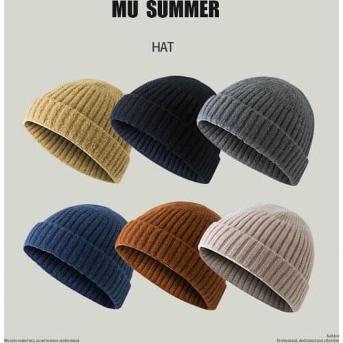 Winter Warm Beanies Casual Short Thread Hip Hop Hat Adult Men Beanie Female Knitted Beanie Skullcap Elastic Hats Unisex