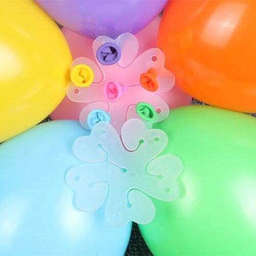 10-50pcs Balloon Flower Modelling Balloons Clip Birthday Party Latex Baloon Sealing Clamp Wedding Decoration Ballons Accessories