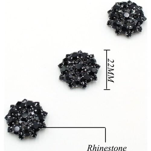 10Pcs/Lot 22mm Diamond Melange Silver Metal Sewing Buttons DIY Beautiful Clothing Decoration accessories