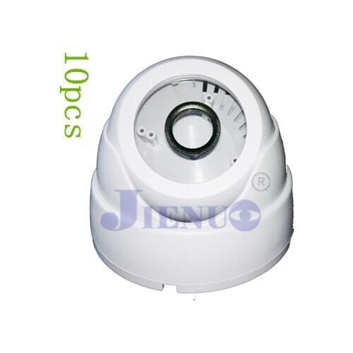 10 pcs/lot Hemisphere Trumpet Conch Black Plastic Security Dome Camera Housing