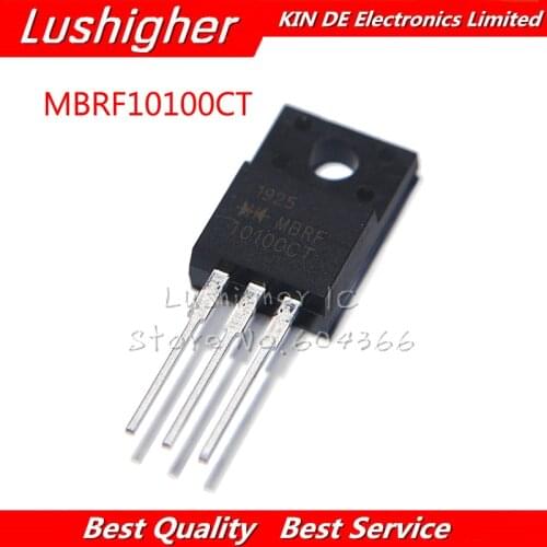 10PCS MBRF10100CT TO220 MBF10100 TO-220 Schottky Diode 10A 100V