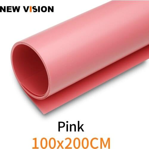 100cm*200cm 39"*79" Pink Seamless Water-proof PVC Backdrop Background Paper for Photo Video Photography Studio