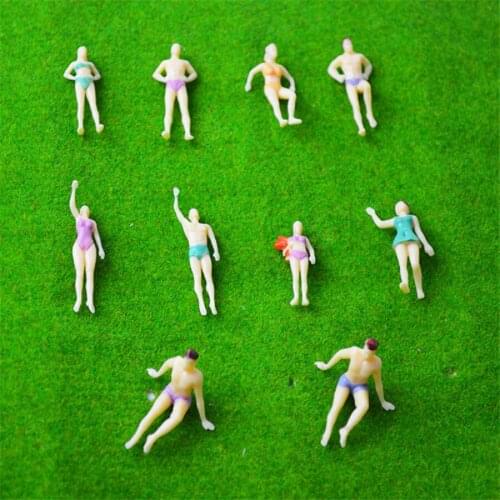 30pcs scale model swimming figures 1/100 height 2cm architectural model people